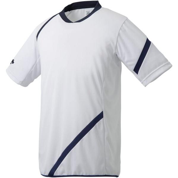 (デサント) 野球 ベースボールシャツ ネオライトシャツ DB-123B メンズ Sホワイト×Sネイ...