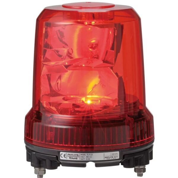 パトライト/PATLITE 強耐振型LED大型回転灯 RLR-M1-P-R Φ162 LED 赤色
