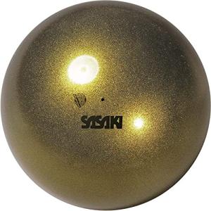 SASAKI(ササキ) 新体操 手具 ボール 国際体操連盟認定品 メタリックボール 直径18.5cm ブラックゴー｜trafstore
