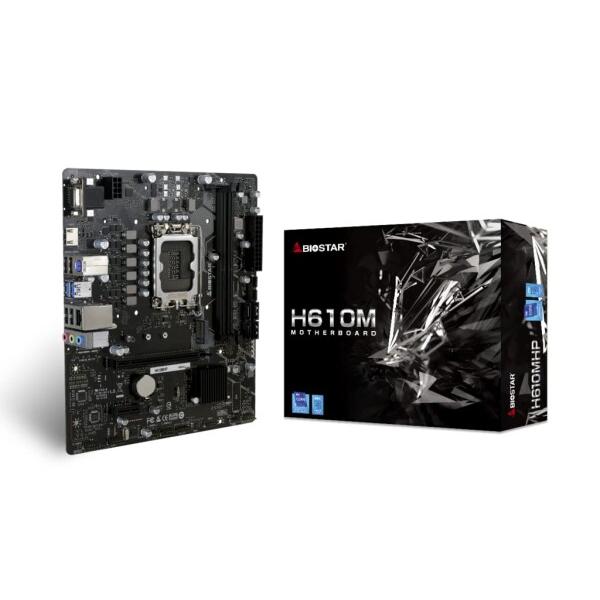 BIOSTAR Intel H610チップセット搭載MicroATXマザーボード PCIe 4.0対...