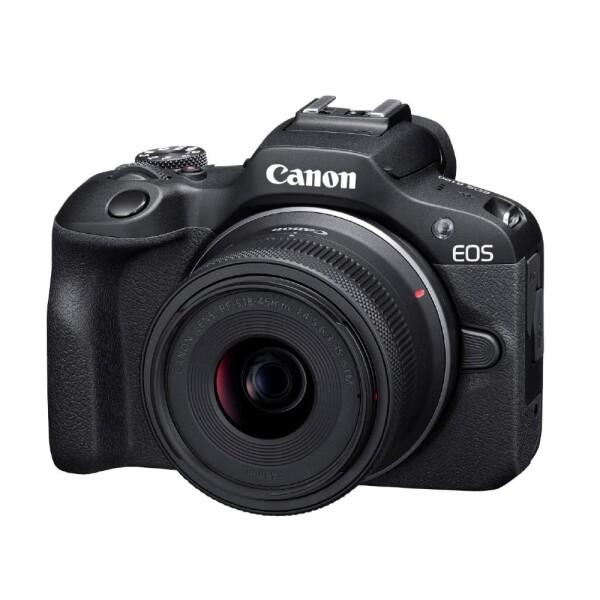 Canon ミラーレス一眼カメラ EOS R100 標準ズームレンズキット(RF-S18-45) ブ...