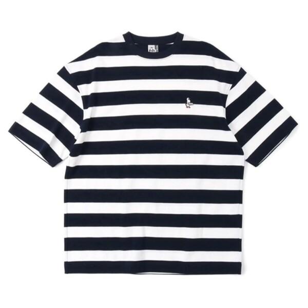 (チャムス) アウター Oversized Booby Border Pique T-Shirt メ...