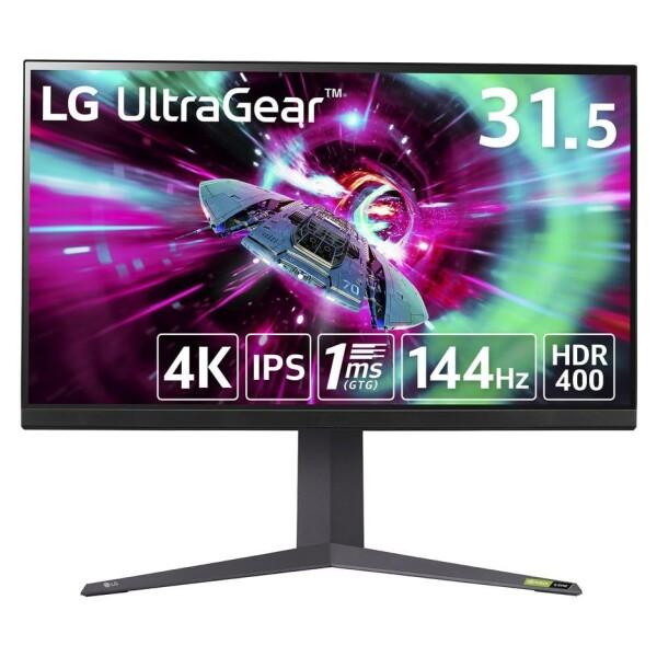 LG ゲーミングモニター UltraGear 32GR93U-B 31.5インチ 4K(3840×2...