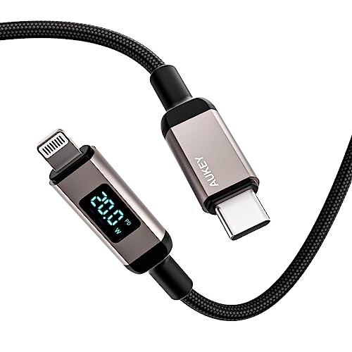 AUKEY USB Type-C to Lightning ケーブル 1m Impulse Seri...