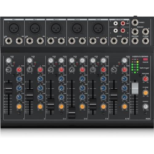 ベリンガー Behringer アナログミキサー 10入力 5マイクプリアンプ搭載ミキサー バッテリ...