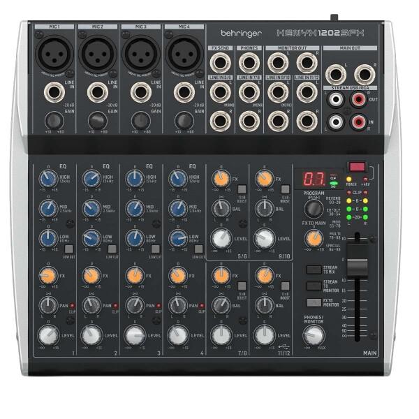 ベリンガー Behringer アナログミキサー 12入力 2バスミキサー USBストリーミングオー...