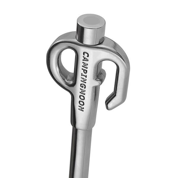 キャンピングムーン（CAMPING MOON） 係留用ポール 係留用ペグ ペット 小型犬用 ステンレ...