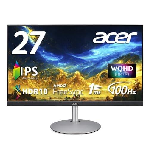 Acer モニター 27インチ IPS フルHD 100Hz 1ms 高さ調整 スピーカー・ヘッドホ...