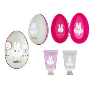 miffy ミッフィー ハンドクリームとスクラブハンドソープのセット エッグ缶 ライチの香り(プレゼ