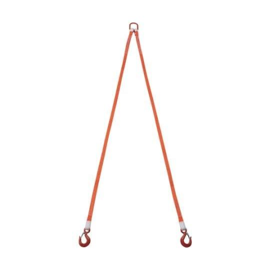 2本吊ベルトスリングセット 25mm幅X2m 吊り角度60°時荷重0.86t(最大使用荷重1t) G...