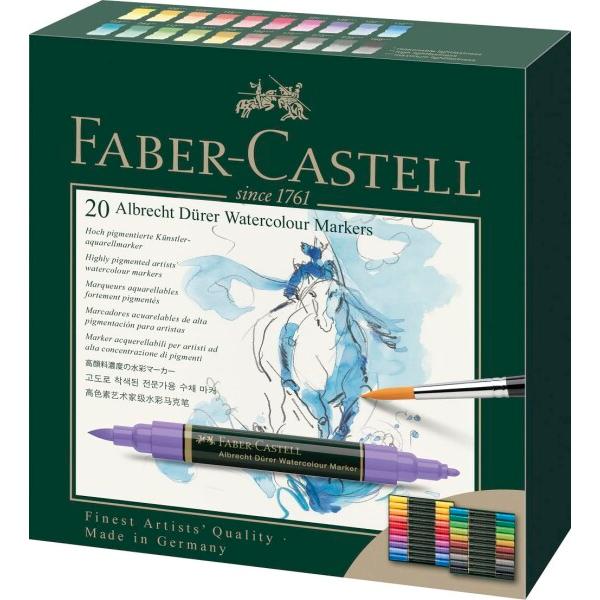 Faber-Castell アルブレヒトデューラー 水彩マーカー 20色セット ファーバーカステル