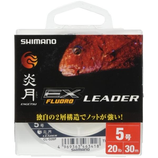 シマノ(SHIMANO) ショックリーダー 炎月 真鯛 EX フロロカーボン 30m 5.0号 クリ...