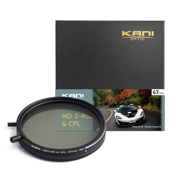 KANI 67mm 可変NDフィルター ND2-400+CPL 減光効果最大8 2/3絞り分 多用途...