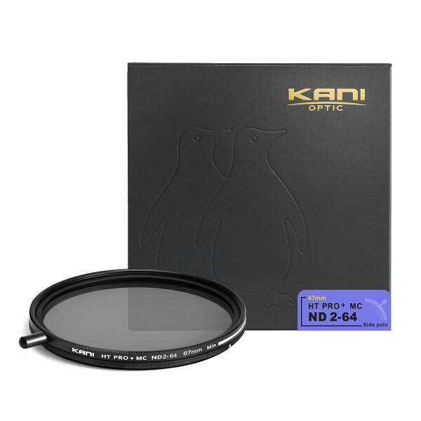 KANI 67mm 可変NDフィルター HT PRO+ MC ND2-64 減光効果最大6絞り分 着...