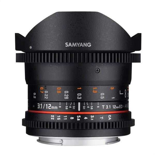 SAMYANG 動画用単焦点魚眼レンズ VDSLR 12mm T3.1 フィッシュアイ キヤノンEF...