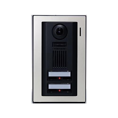 アイホン インターホン 玄関子機 カメラ付 二世帯用 自動交互通話 壁取付 防塵 ドアホン