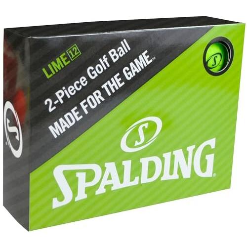 SPALDING(スポルディング) マットカラー ゴルフボール 1ダース(12個入り) ライム SP...