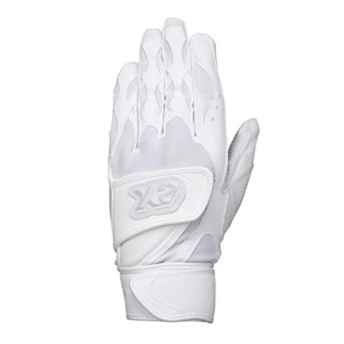 ザナックス(Xanax) 野球 バッティング用手袋 バッティング手袋 両手 高校生対応 ホワイトX