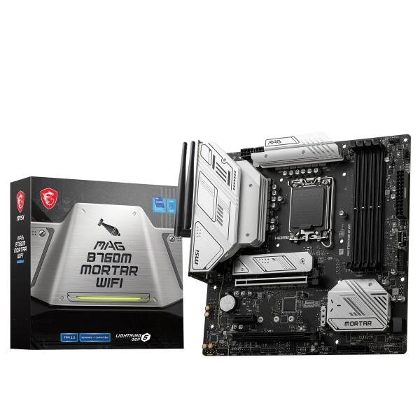 MSI MAG B760M MORTAR WIFI DDR5 LGA1700/B760チップセット搭...