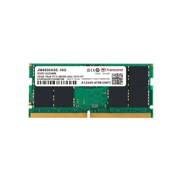 トランセンドジャパン ノートPC用メモリ PC5-38400(DDR5 4800) 16GB 1.1...