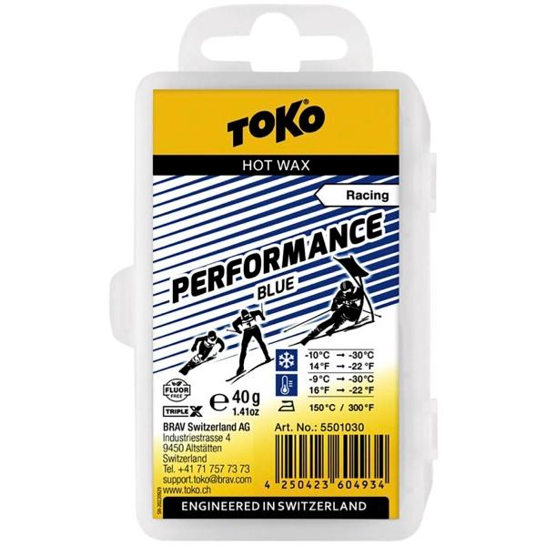 トコ(TOKO) スキーワックス・チューンナップ用品 パフォーマンス ブルー 40g 5501030