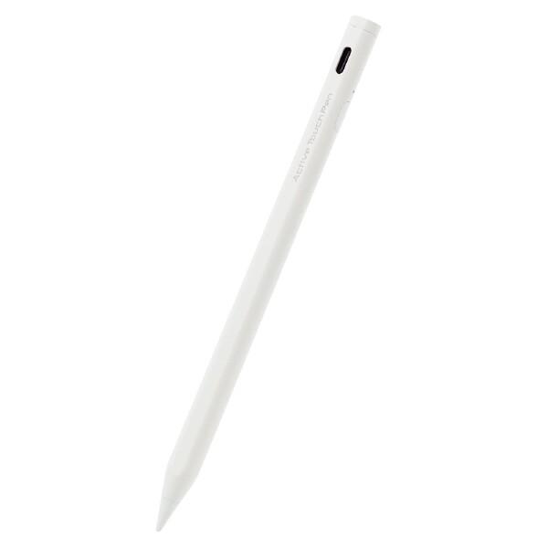 エレコム タッチペン スタイラス 充電式 iPad専用 パームリジェクション対応 傾き検知対応 磁気