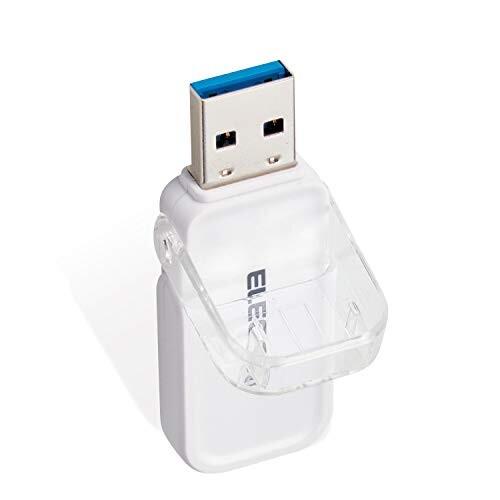 エレコム USBメモリ 32GB USB3.0 3.1 (Gen1) なくさないキャップ ホワイト ...