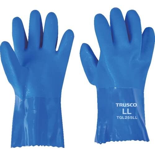 トラスコ中山(TRUSCO) 耐油ビニール手袋1.2mm厚 LLサイズ 右手用 10枚入 TGL25...