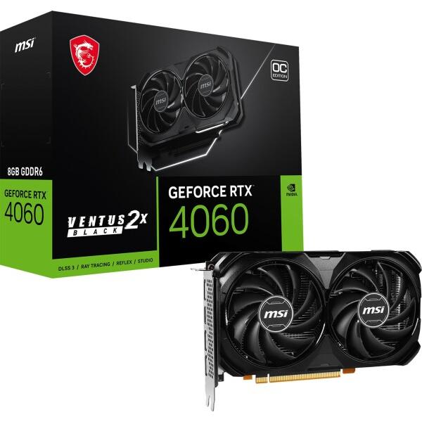 MSI GeForce RTX 4060 VENTUS 2X BLACK 8G OC グラフィックス...