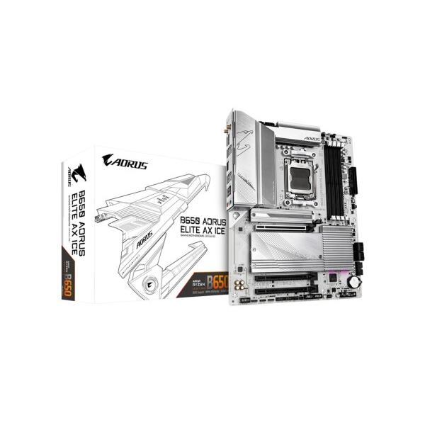 GIGABYTE B650 AORUS ELITE AX ICE AMD Ryzen 7000シリー...