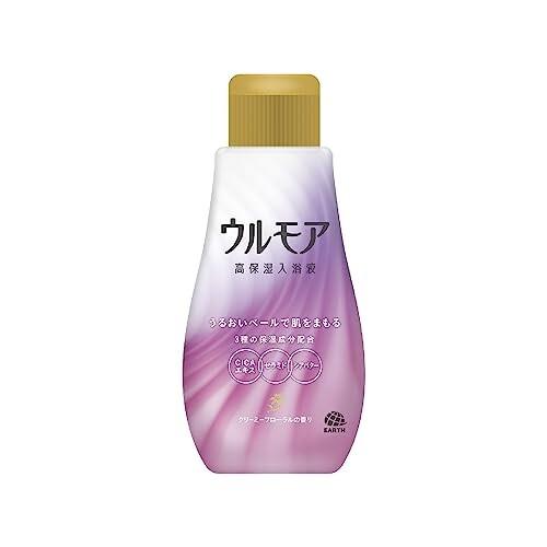 ウルモア 高保湿入浴液 クリーミーフローラル (600ml・乳白色) 液体 入浴剤 3種の保湿成分