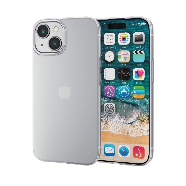 エレコム iPhone15 ケース ソフト 薄型 0.7mm クリア PM-A23AUCUCR