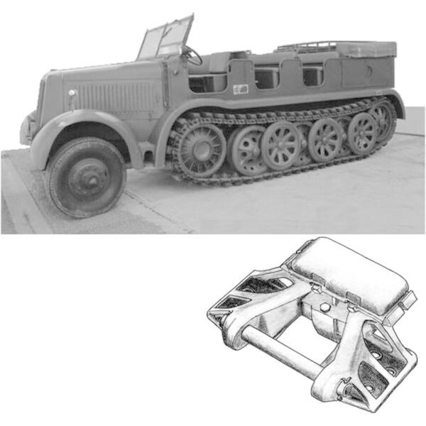 フリウルモデル 1/35 金属製可動履帯シリーズ Sd.Kfz.8 12トンハーフトラック 初期型 ...