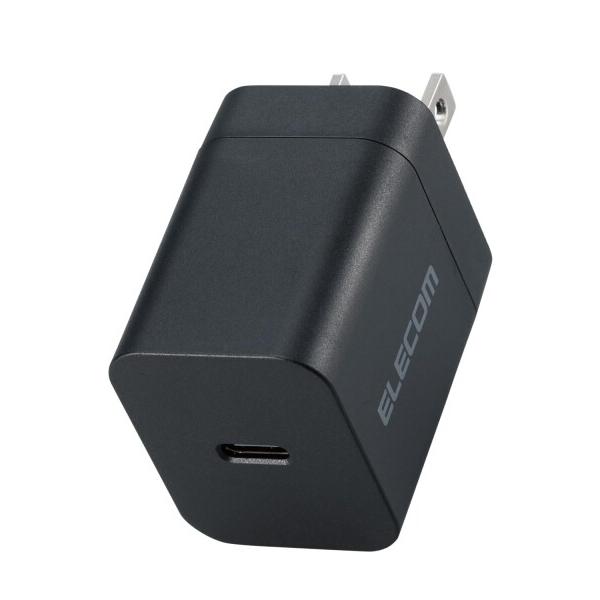 エレコム 充電器 Type-C 1ポート USB PD対応 20W PSE認証品 GaN採用 折りた...