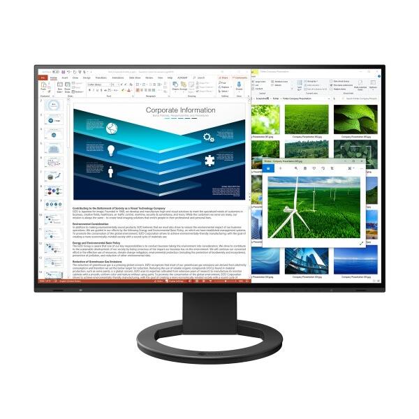 EIZO FlexScan EV2485-BK (24.1型/1920×1200/フレームレスモニタ...