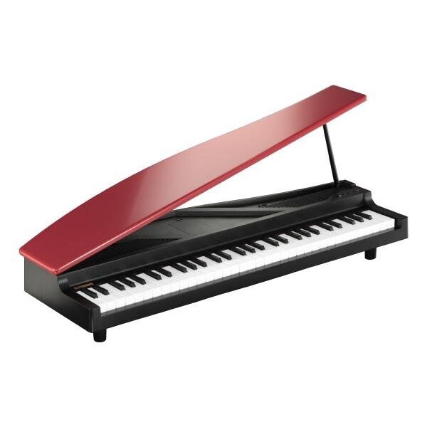 KORG MICROPIANO マイクロピアノ ミニ鍵盤61鍵 レッド 61曲のデモソング内蔵 自動...