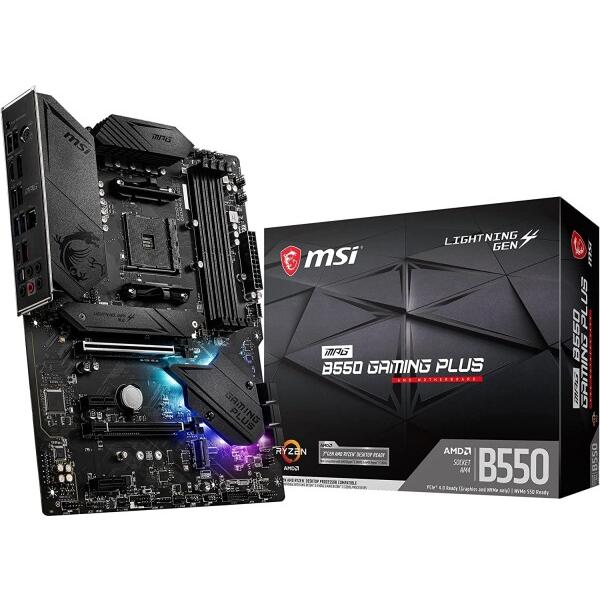 MSI マザーボード MPG B550 GAMING PLUS/A ATX (AMD B550 チッ...