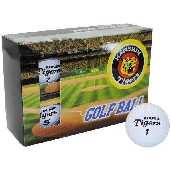 レザックス(LEZAX) 阪神タイガース ゴルフボール 6個入り ホワイト HTBA-4771