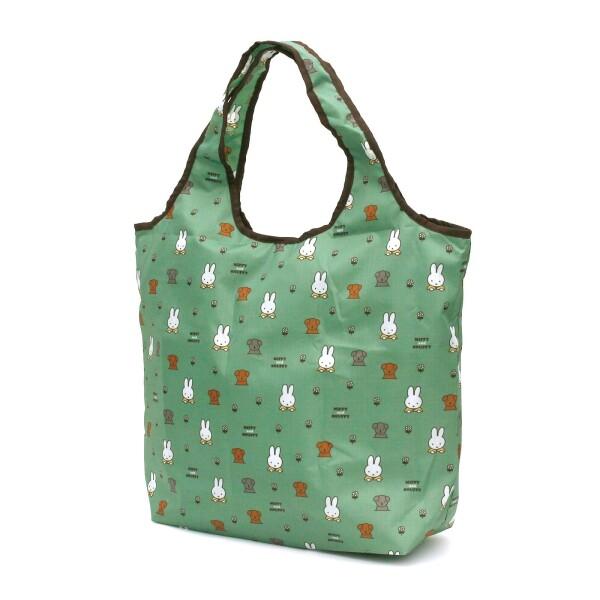 (シフレ) 折り畳み保冷・保温エコバッグ ミッフィー ECO0416 B249.グリーンミッフィー&amp;...