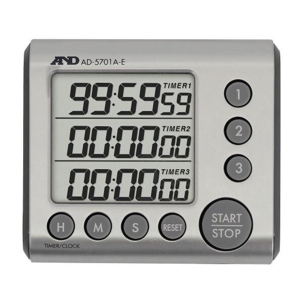 A&amp;D 3チャンネル100時間タイマー AD-5701A-E トリプル 時間管理
