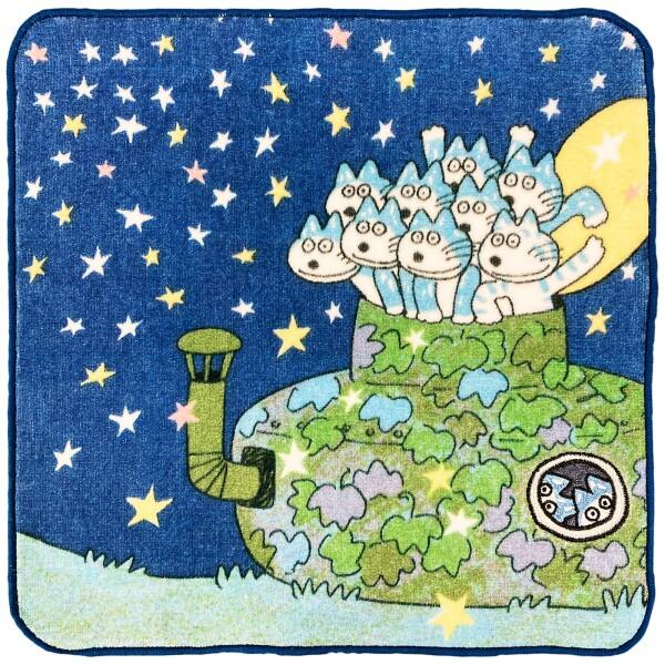 林(Hayashi) ミニタオル 約25×25cm 11ぴきのねこ へんなねこ PN477800