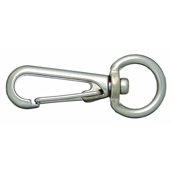 ニッサチェイン 鉄スプリングスナップ 参考使用荷重4kg 50入 ISS-4 ニッケル