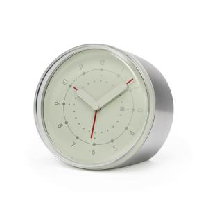 レムノス アラーム時計 アナログ エントー アルミ ライトグリーン 蓄光 ENTO NTL25-02 LGN Lemno