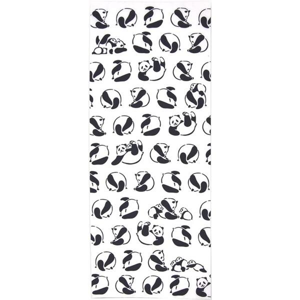 ミヤモトタオル 宮本 kenema 日本製 注染 手ぬぐい 35×90cm でんぐり親子パンダ 50...