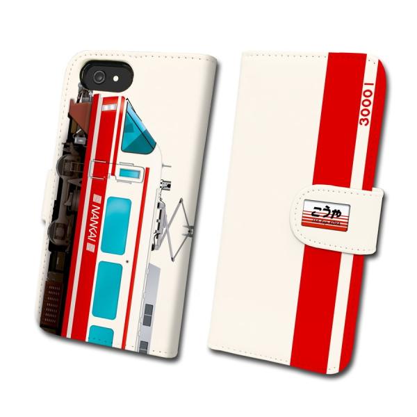 30000系 こうや　鉄道スマホケース No.30　手帳タイプ 最新iPhone〜旧型iPhoneに...