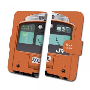 スマホケース 手帳タイプ iPhone12 iPhone12mini Android 多機種対応 鉄道 No.63  201系中央線快速 　JR東日本商品化許諾済｜trainfan-net