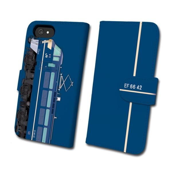 EF66 42 号機　鉄道スマホケース No.66　手帳タイプ 最新iPhone〜旧型iPhoneに...