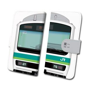 スマホケース 手帳タイプ iPhone12 iPhone11 XR Android　鉄道スマホケース No.94　E231系0番台 常磐線　JR東日本商品化許諾済｜trainfan-net