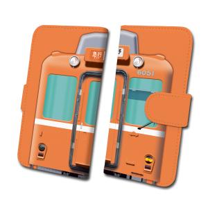 近鉄6020系ラビットカー塗装　手帳タイプ iPhone12 iPhone11 XR Android　鉄道スマホケース No.98｜trainfan-net