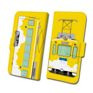 鉄道スマホケース No.103「阪堺モ501形 黄雲塗装」 手帳タイプ iPhone Android 多機種対応　阪堺電気軌道株式会社 商品化許諾済｜trainfan-net
